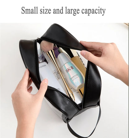 Travel Storage Toiletry Organize Women Waterproof PVC Cosmetic Portable Bag Transparent  Zipper Make Up Case Female Wash Kit