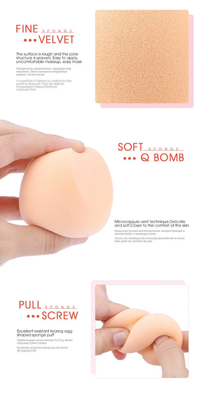 Makeup Sponge Marbling Water-drop Shape Foundation Concealer Sponges Dry Wet Mix Powder Cosmetic Puff Make Up Accessories