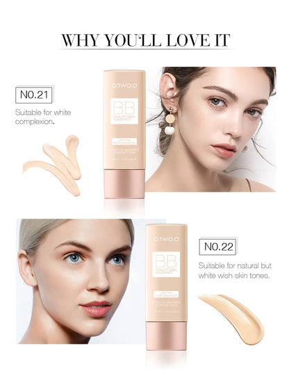 Wholesale O.TWO.O Makeup Base BB Cream Natural Whitening Cream Waterproof Make Up Liquid Foundation Professional White Cosmetics