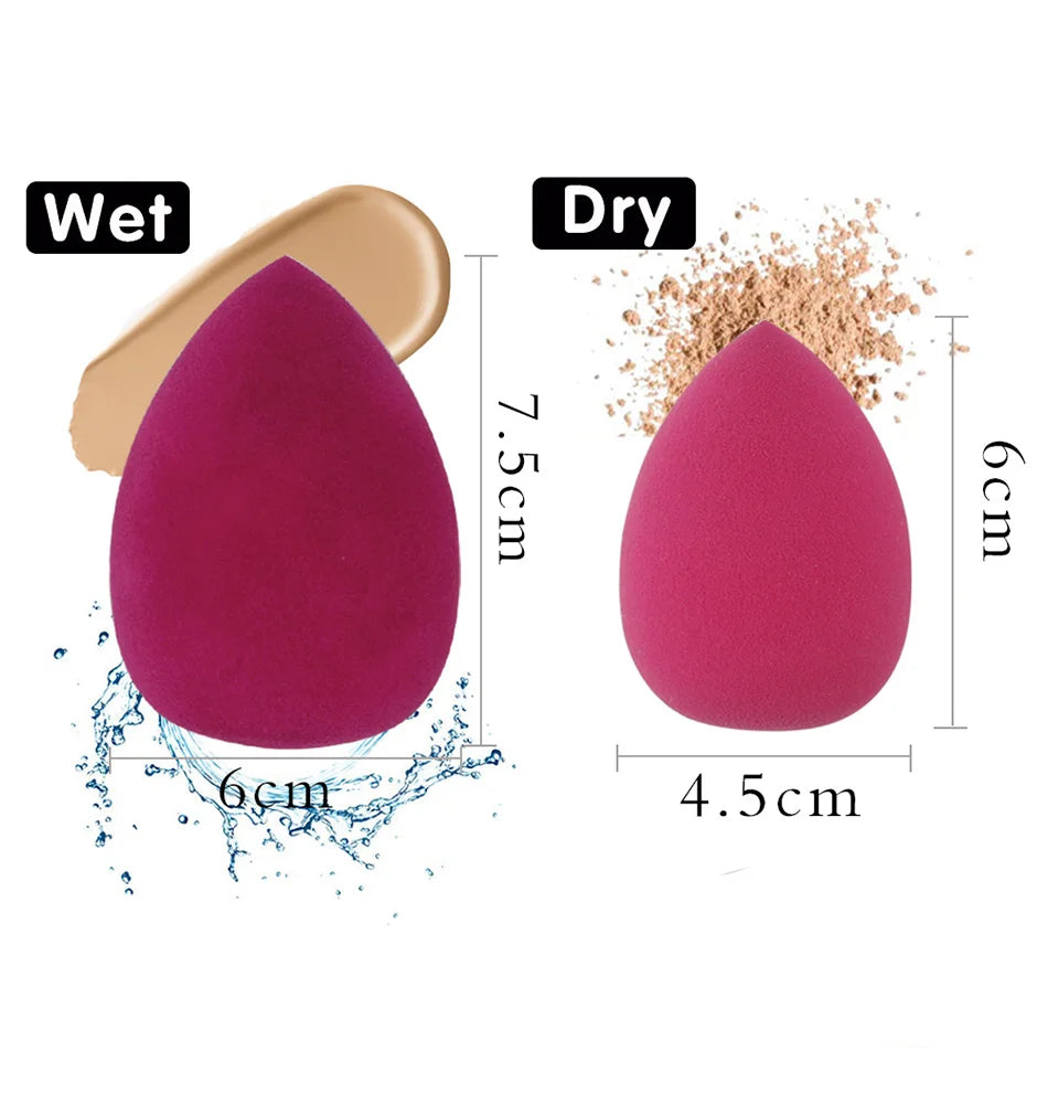 Make Up Sponge Holder Beauty Powder Puff Cleansing Egg Drying Case Silicone Makeup Blender Sponge Portable Face Cosmetics Puff