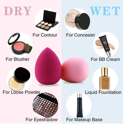 Make Up Sponge Holder Beauty Powder Puff Cleansing Egg Drying Case Silicone Makeup Blender Sponge Portable Face Cosmetics Puff