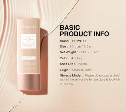 Wholesale O.TWO.O Makeup Base BB Cream Natural Whitening Cream Waterproof Make Up Liquid Foundation Professional White Cosmetics