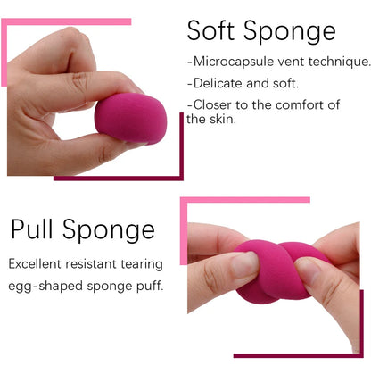 Make Up Sponge Holder Beauty Powder Puff Cleansing Egg Drying Case Silicone Makeup Blender Sponge Portable Face Cosmetics Puff