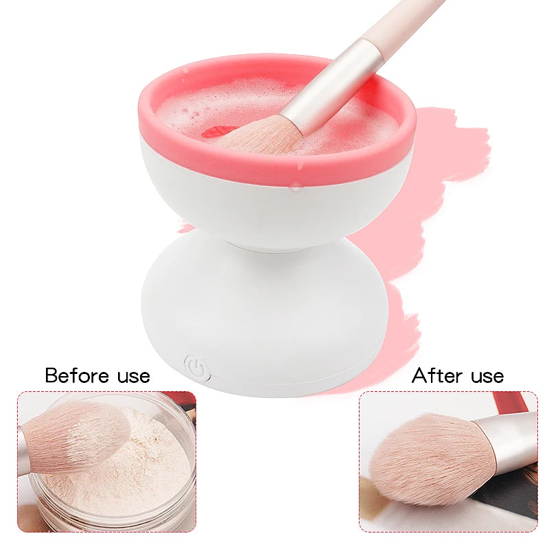 Portable USB Makeup Brush Cleaner Machine Electric Cosmetic Brush Washing Tools Automatic Cleaning Make up Brushes