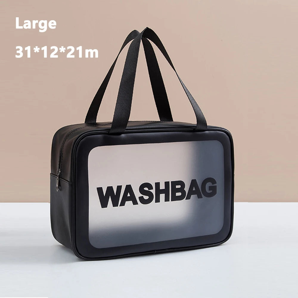 Women Makeup Bags Portable Travel Cosmetic Bag Toiletries Organizer PU Waterproof Storage Bathroom Washbag Female Make up Cases