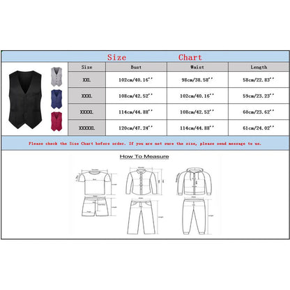 British Fashion Men's Suit Vest Slim Waistcoat Male Vest Party Formal Wear V-Neck Button Down Vests Jackets With Pockets