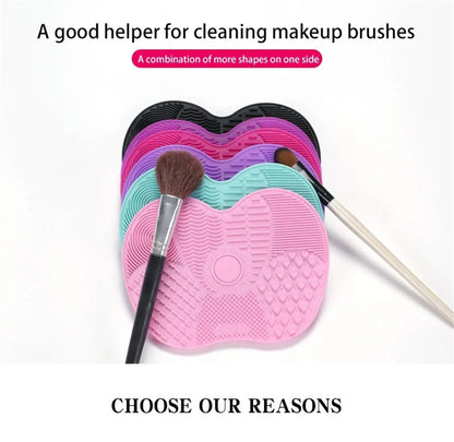 Silicone Brush Cleaner Cosmetic Make Up Washing Brush Gel Cleaning Mat Foundation Makeup Brush Cleaner Pad Scrubbe Board