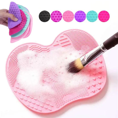 Silicone Brush Cleaner Cosmetic Make Up Washing Brush Gel Cleaning Mat Foundation Makeup Brush Cleaner Pad Scrubbe Board