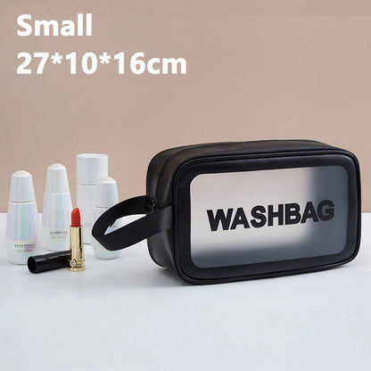 Women Makeup Bags Portable Travel Cosmetic Bag Toiletries Organizer PU Waterproof Storage Bathroom Washbag Female Make up Cases