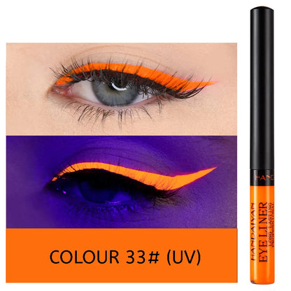 UV Light Neon Eyeliner Pen Eyes Makeup Red Waterproof Liquid Color Eye Liner Pencil Make Up Cosmetics Yellow Matte Purple Pen