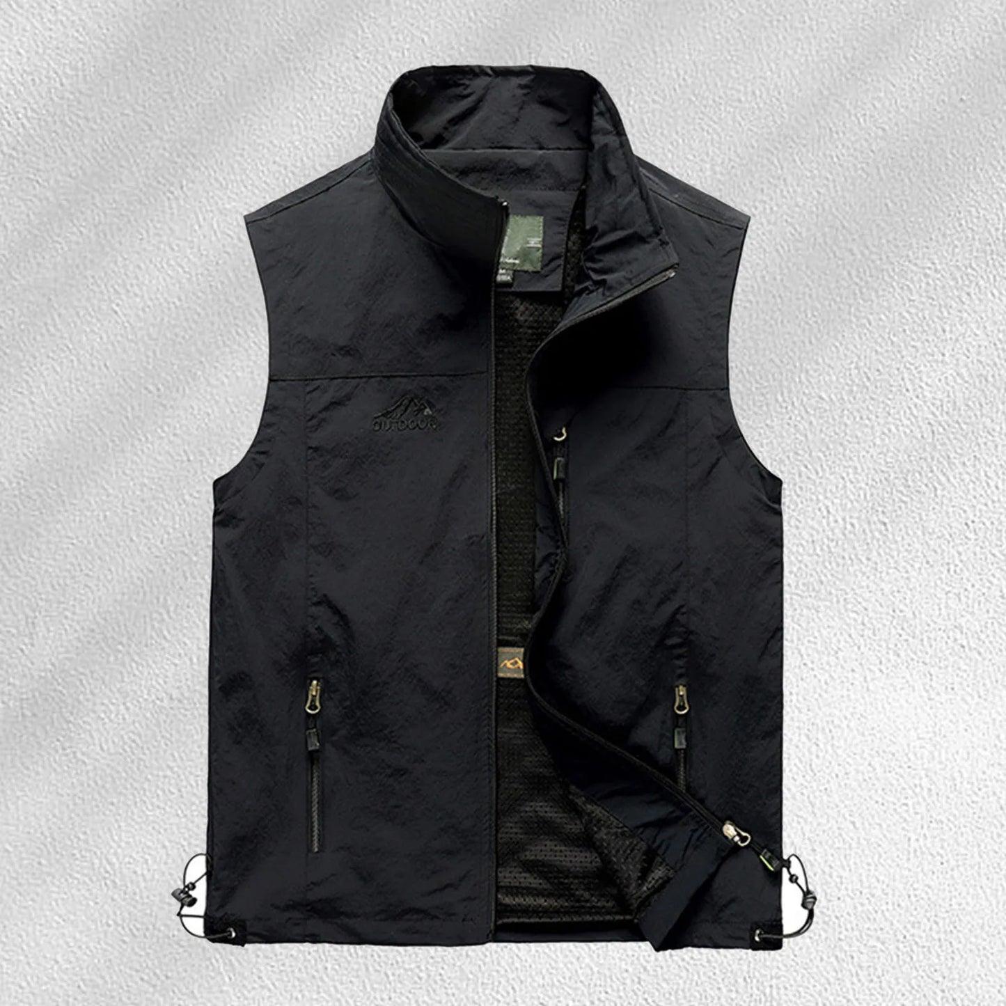 Soild Vest For Mens Leisure Travel Fishing Outdoor Work Jakcet Casual Waistcoat With Pocket Zipper Breathable Outwear Chalecos