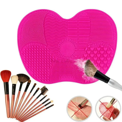 Silicone Brush Cleaner Cosmetic Make Up Washing Brush Gel Cleaning Mat Foundation Makeup Brush Cleaner Pad Scrubbe Board