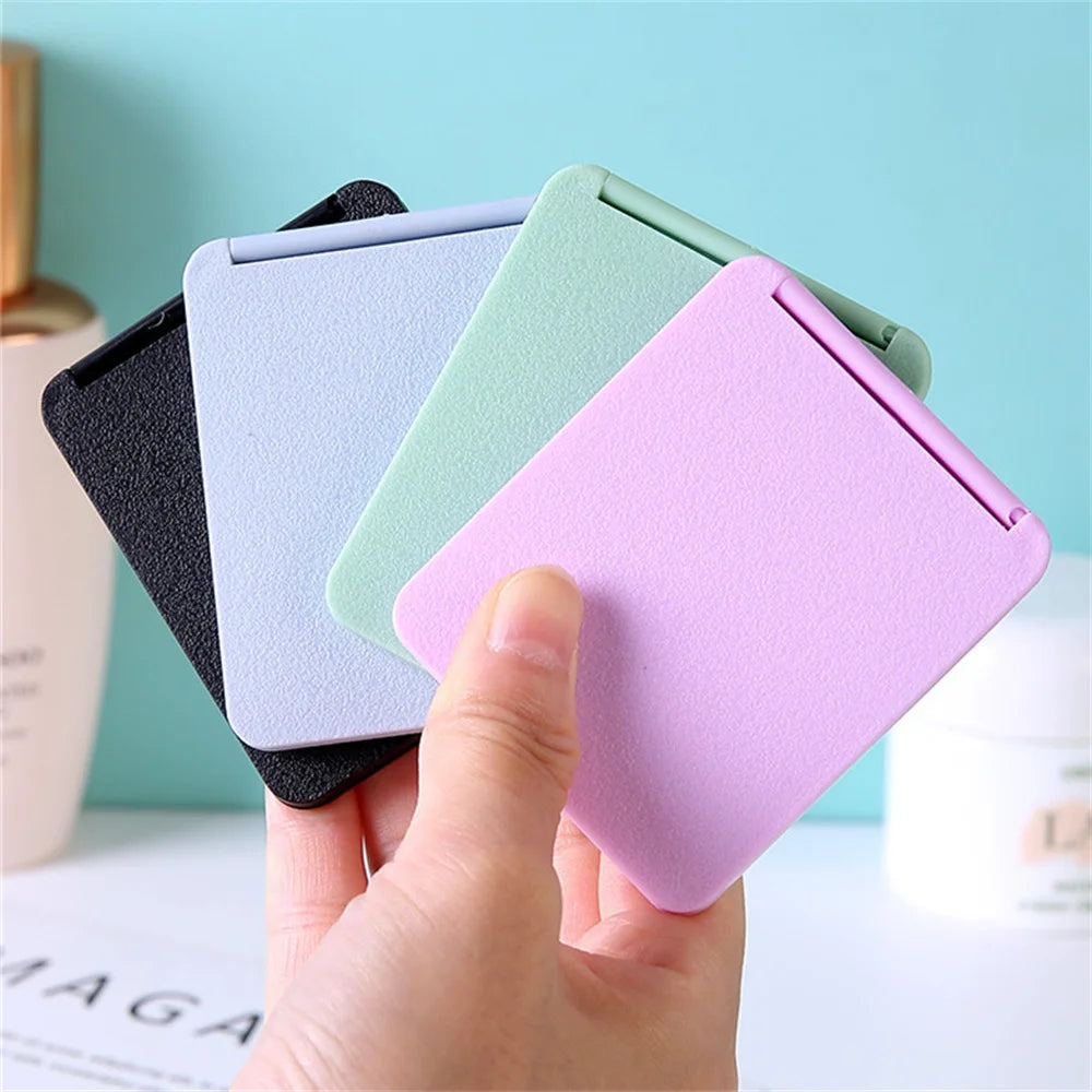 Folding Makeup Mirror High-Definition Portable Pocket Mirror Double-Side Women Makeup Mirror Rectangle Cosmetic Make Up Vanity