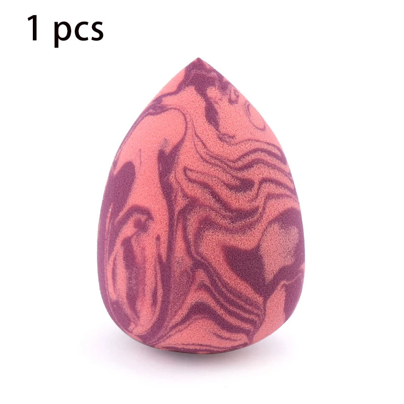 Makeup Sponge Marbling Water-drop Shape Foundation Concealer Sponges Dry Wet Mix Powder Cosmetic Puff Make Up Accessories