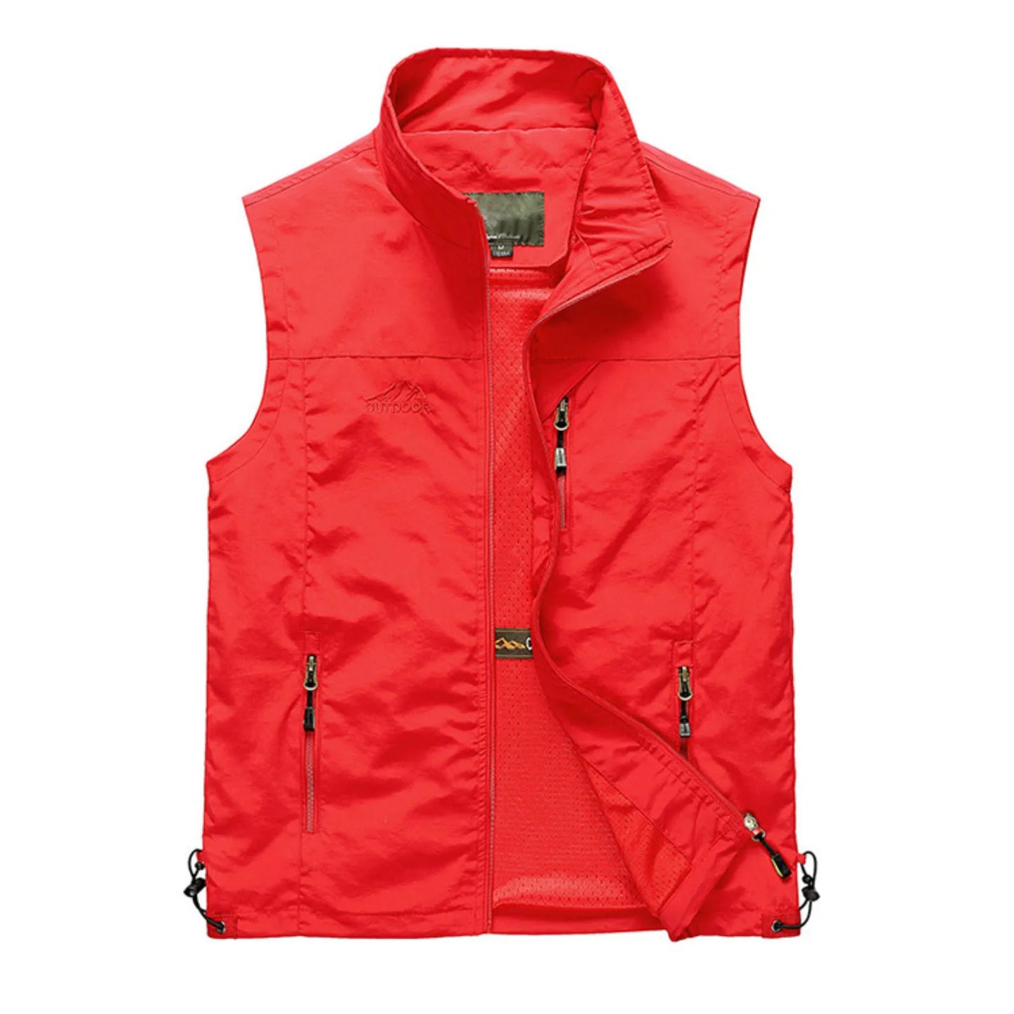 Soild Vest For Mens Leisure Travel Fishing Outdoor Work Jakcet Casual Waistcoat With Pocket Zipper Breathable Outwear Chalecos