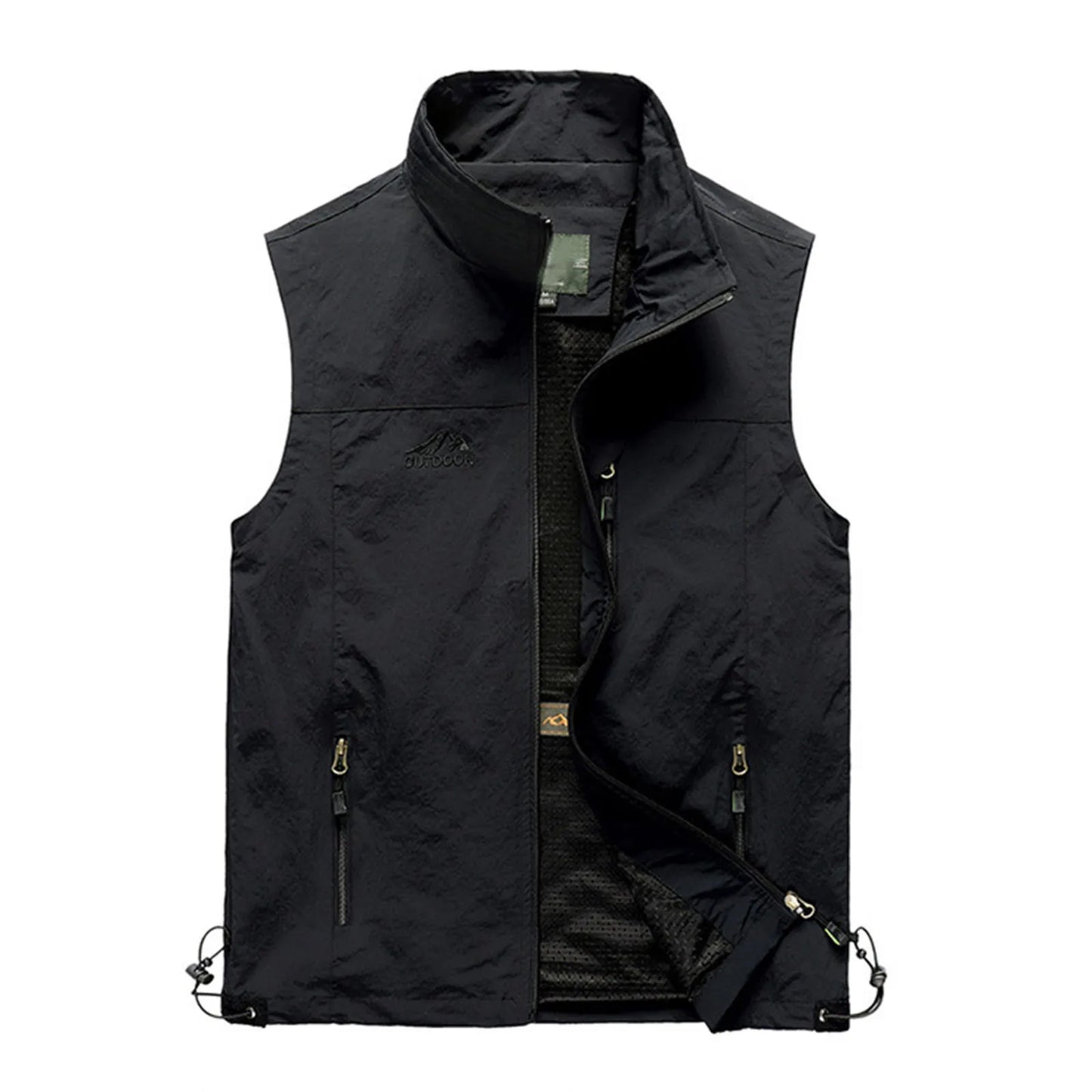 Soild Vest For Mens Leisure Travel Fishing Outdoor Work Jakcet Casual Waistcoat With Pocket Zipper Breathable Outwear Chalecos