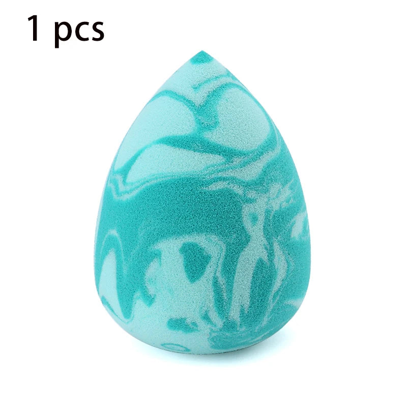 Makeup Sponge Marbling Water-drop Shape Foundation Concealer Sponges Dry Wet Mix Powder Cosmetic Puff Make Up Accessories