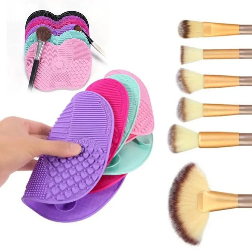 Silicone Brush Cleaner Cosmetic Make Up Washing Brush Gel Cleaning Mat Foundation Makeup Brush Cleaner Pad Scrubbe Board