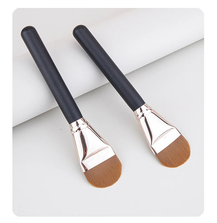 New Foundation Make-up Brush Round Head Ultra-thin Foundation Make-up Brush Liquid Foundation Flat Head Facial Mask Makeup Tool