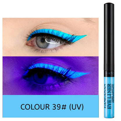 UV Light Neon Eyeliner Pen Eyes Makeup Red Waterproof Liquid Color Eye Liner Pencil Make Up Cosmetics Yellow Matte Purple Pen