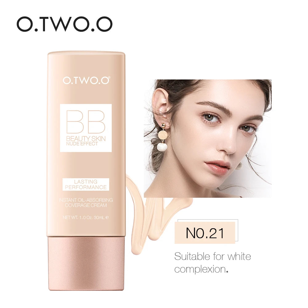 Wholesale O.TWO.O Makeup Base BB Cream Natural Whitening Cream Waterproof Make Up Liquid Foundation Professional White Cosmetics