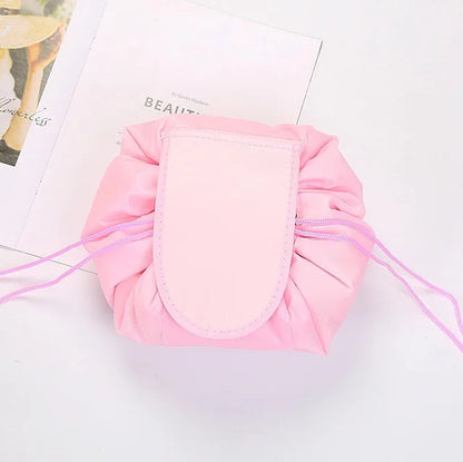 Women Drawstring Cosmetic Bag Travel Storage Makeup Bag Organizer Female Make Up Pouch Portable Waterproof Toiletry Beauty Case