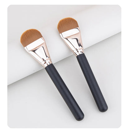 New Foundation Make-up Brush Round Head Ultra-thin Foundation Make-up Brush Liquid Foundation Flat Head Facial Mask Makeup Tool