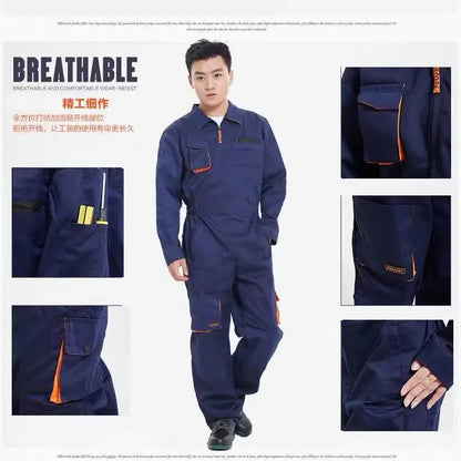 New 2025 Work Overall Uniform Men Women Working Coveralls Welding Suit Car Repair Workshop Mechanic Plus Size Clothes