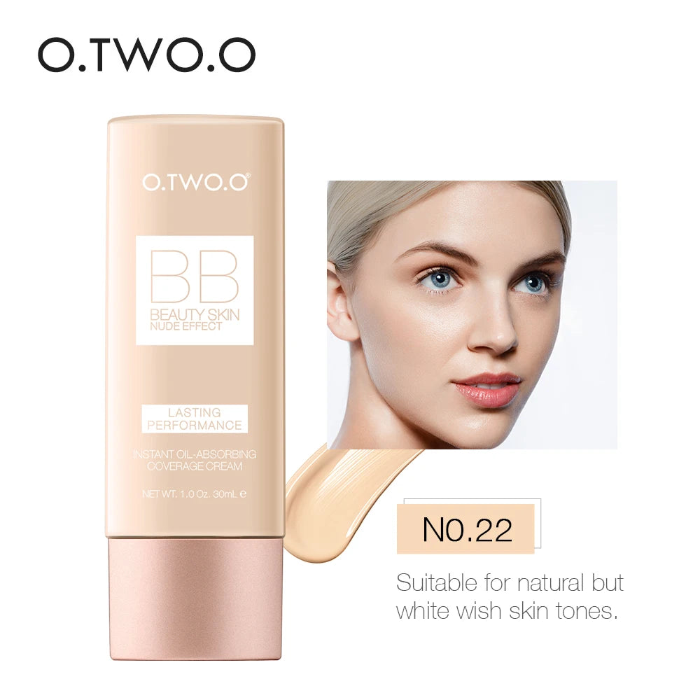 Wholesale O.TWO.O Makeup Base BB Cream Natural Whitening Cream Waterproof Make Up Liquid Foundation Professional White Cosmetics