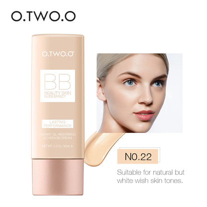 Wholesale O.TWO.O Makeup Base BB Cream Natural Whitening Cream Waterproof Make Up Liquid Foundation Professional White Cosmetics