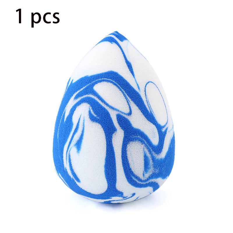 Makeup Sponge Marbling Water-drop Shape Foundation Concealer Sponges Dry Wet Mix Powder Cosmetic Puff Make Up Accessories