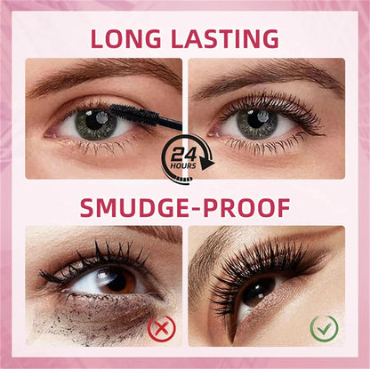 Eyelashes Lengthening Mascara Waterproof Long Lasting Silky Lash Black Eyelashes Extension Make Up Beauty Eye Korean Cosmetic