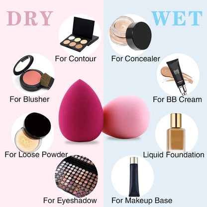 Make Up Sponge Holder Beauty Powder Puff Cleansing Egg Drying Case Silicone Makeup Blender Sponge Portable Face Cosmetics Puff