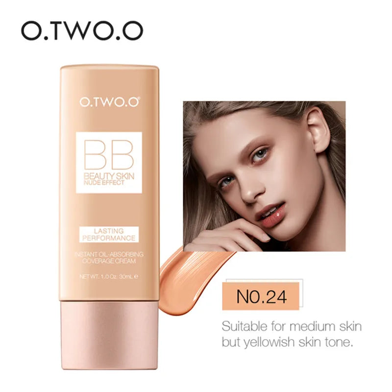 Wholesale O.TWO.O Makeup Base BB Cream Natural Whitening Cream Waterproof Make Up Liquid Foundation Professional White Cosmetics