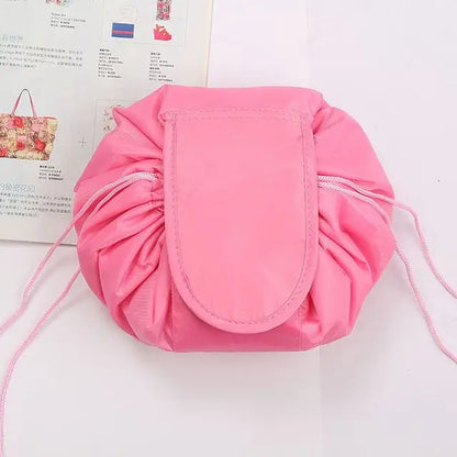 Women Drawstring Cosmetic Bag Travel Storage Makeup Bag Organizer Female Make Up Pouch Portable Waterproof Toiletry Beauty Case