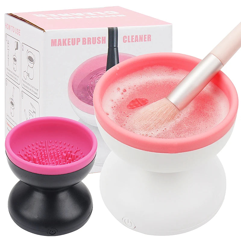 Portable USB Makeup Brush Cleaner Machine Electric Cosmetic Brush Washing Tools Automatic Cleaning Make up Brushes