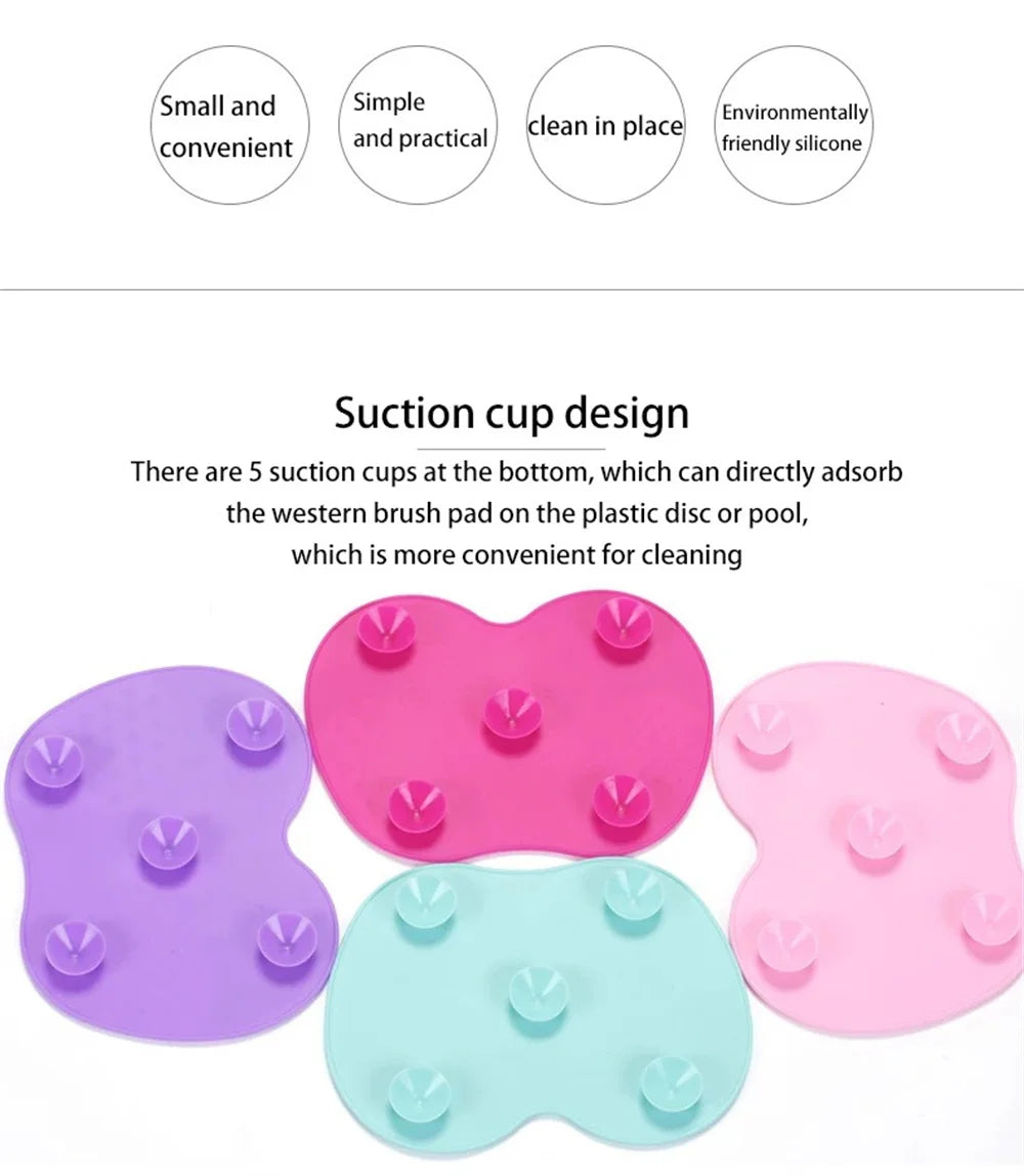 Silicone Brush Cleaner Cosmetic Make Up Washing Brush Gel Cleaning Mat Foundation Makeup Brush Cleaner Pad Scrubbe Board