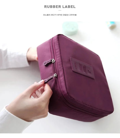 Simple Washbag Square Korean Make Up Female Cosmetic Bag Travel Personalized Travel Organizer Cosmetics Women's Bags On Offer