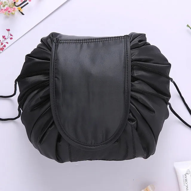 Women Drawstring Cosmetic Bag Travel Storage Makeup Bag Organizer Female Make Up Pouch Portable Waterproof Toiletry Beauty Case