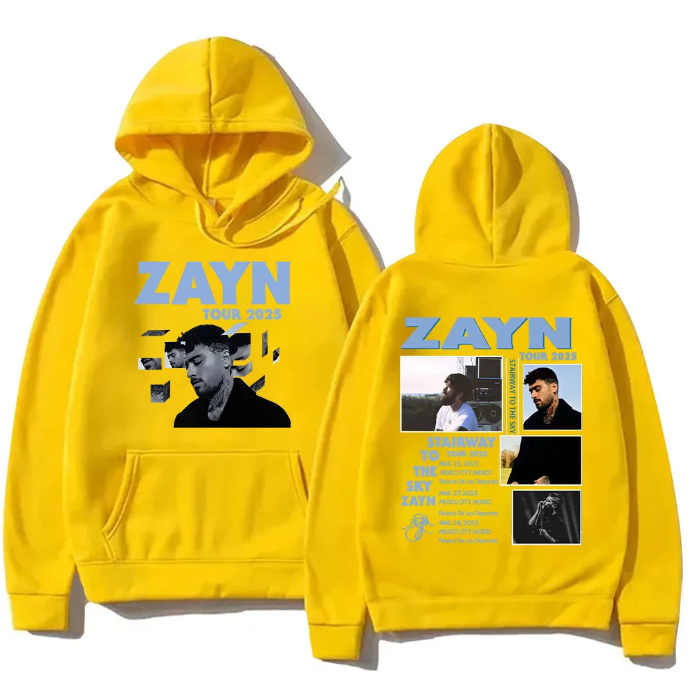 Zayn Malik 2025 Pullovers Startway To The Sky Zayn Hoodie Oversized Fall New Clothes Women Men High Street Sweatshirt Fans Hoody