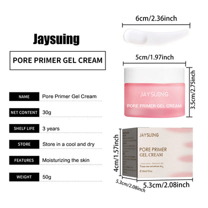 Pore Primer Gel Cream Pores Invisible Blurring Lasting Matte Make Up Oil Control Smoothing Fine Lines Brightening Base Concealer