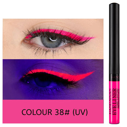 UV Light Neon Eyeliner Pen Eyes Makeup Red Waterproof Liquid Color Eye Liner Pencil Make Up Cosmetics Yellow Matte Purple Pen